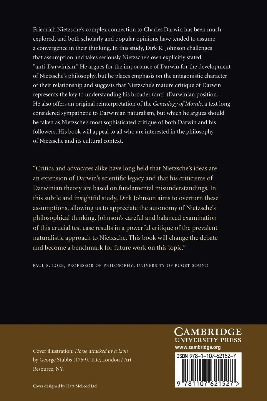 Rückseite: 9781107621527 | Nietzsche's Anti-Darwinism | Dirk R. Johnson | Taschenbuch | Englisch
