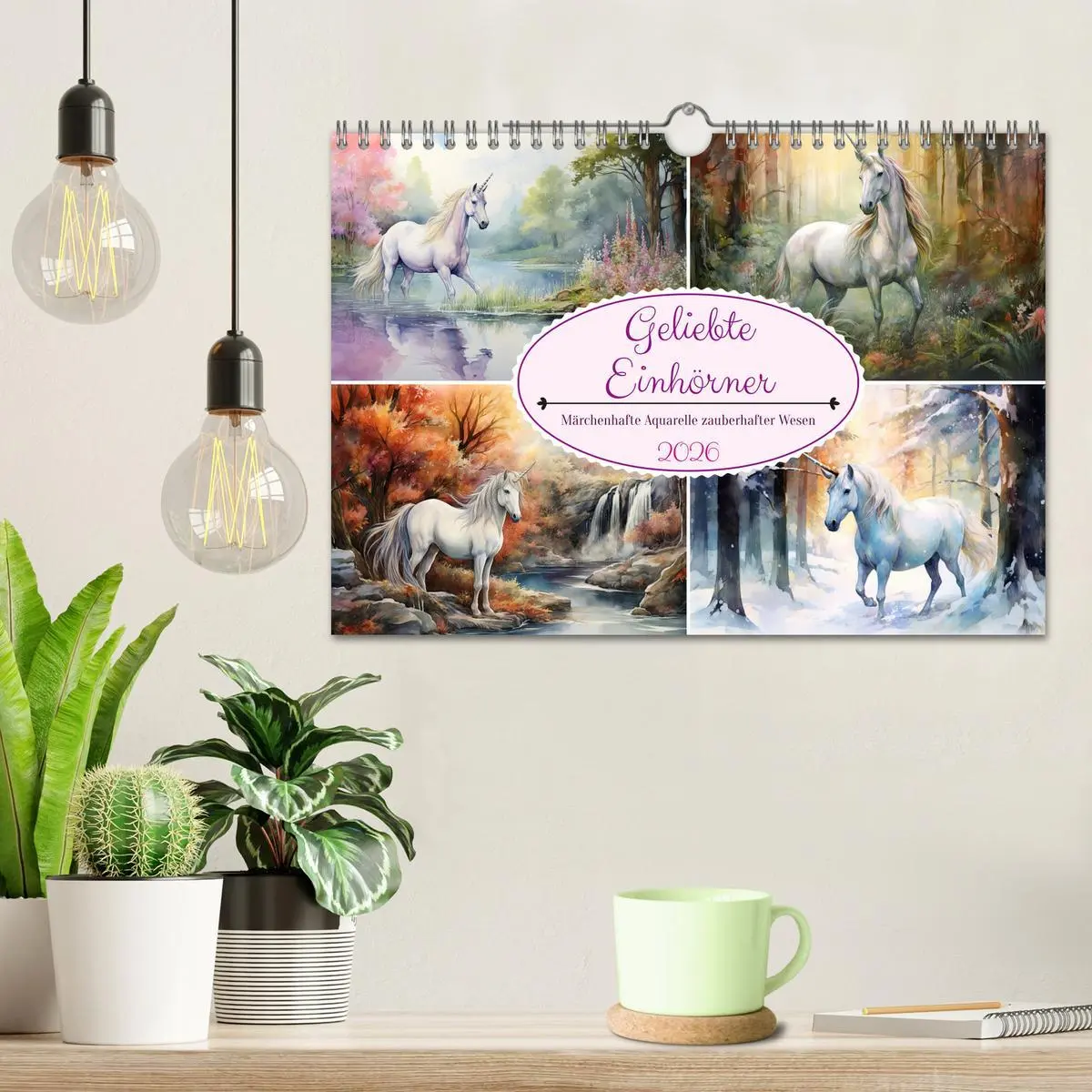 Bild: 9783457371527 | Geliebte Einhörner (Wandkalender 2026 DIN A4 quer), CALVENDO...