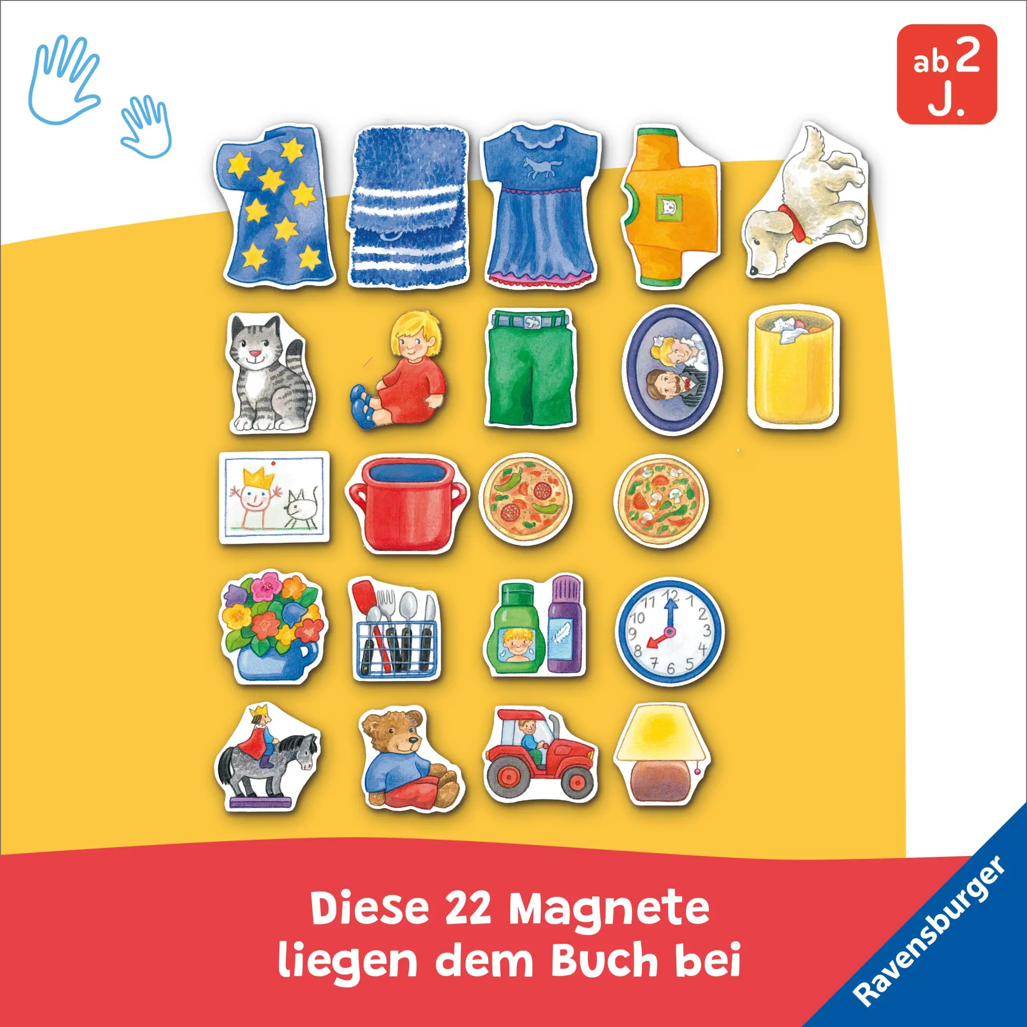Bild: 9783473421527 | Mein großes Magnetbuch - Was gehört wohin? | Mit 22 Magneten | Buch