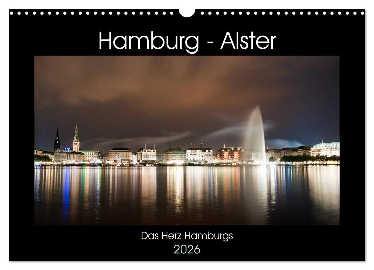 Cover: 9783516221527 | Hamburg - Alster (Wandkalender 2026 DIN A3 quer), CALVENDO...