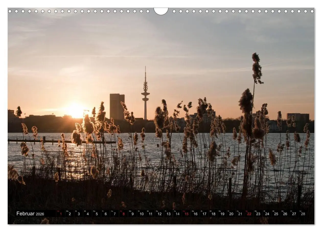 Bild: 9783516221527 | Hamburg - Alster (Wandkalender 2026 DIN A3 quer), CALVENDO...
