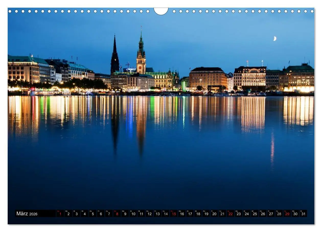 Bild: 9783516221527 | Hamburg - Alster (Wandkalender 2026 DIN A3 quer), CALVENDO...