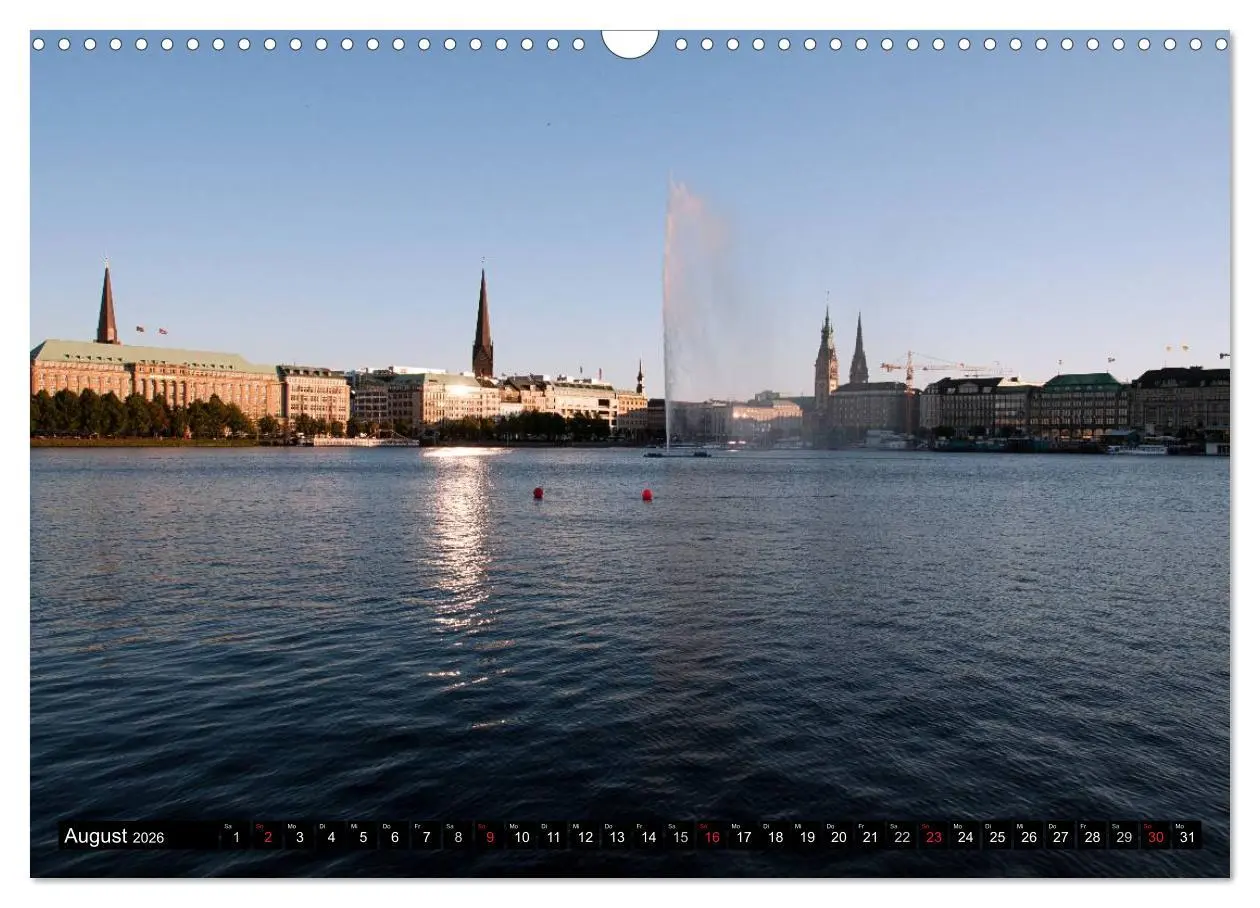 Bild: 9783516221527 | Hamburg - Alster (Wandkalender 2026 DIN A3 quer), CALVENDO...