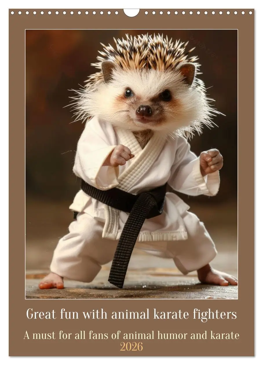 Cover: 9783516531527 | Great fun with animal karate fighters (Wall Calendar 2026 DIN A3...