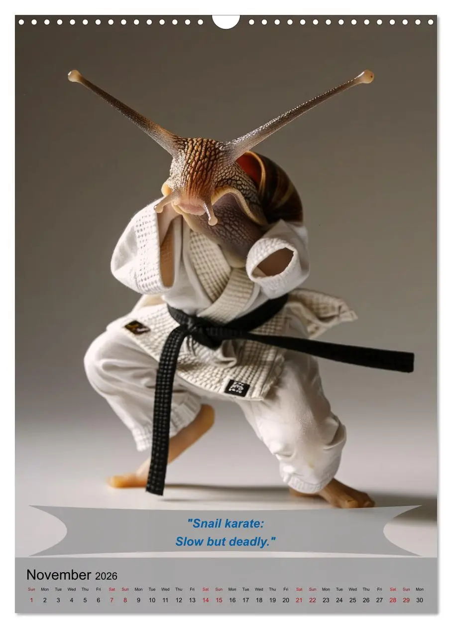 Bild: 9783516531527 | Great fun with animal karate fighters (Wall Calendar 2026 DIN A3...
