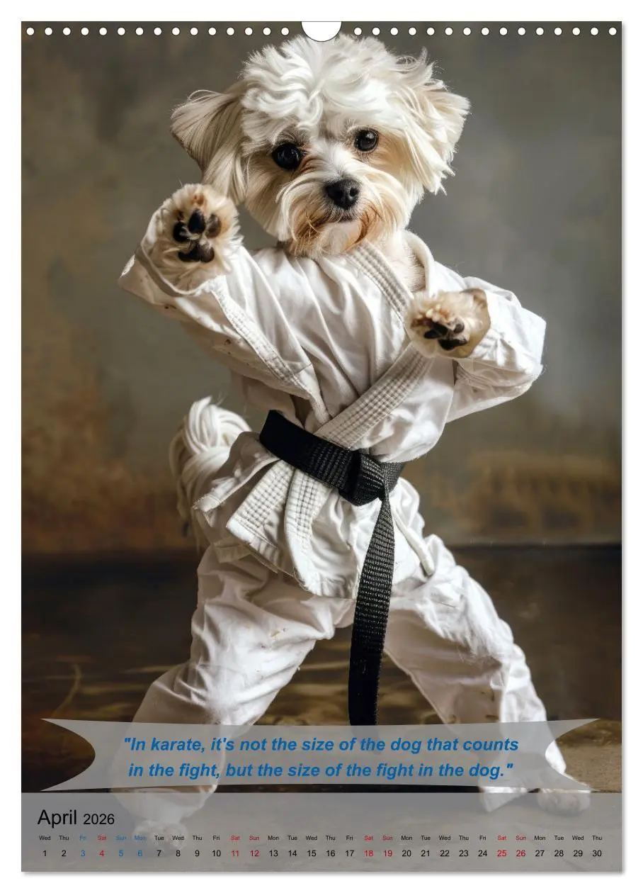 Bild: 9783516531527 | Great fun with animal karate fighters (Wall Calendar 2026 DIN A3...