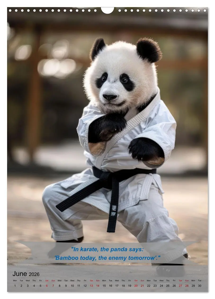 Bild: 9783516531527 | Great fun with animal karate fighters (Wall Calendar 2026 DIN A3...