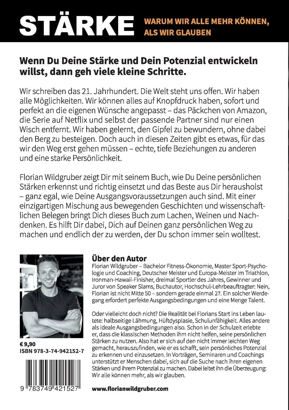 Rückseite: 9783749421527 | Stärke | Warum wir alle mehr können, als wir glauben | Wildgruber