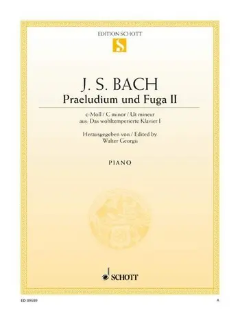 Cover: 9790001091527 | Praeludium II und Fuga II c-Moll | Johann Sebastian Bach | Buch | 6 S.