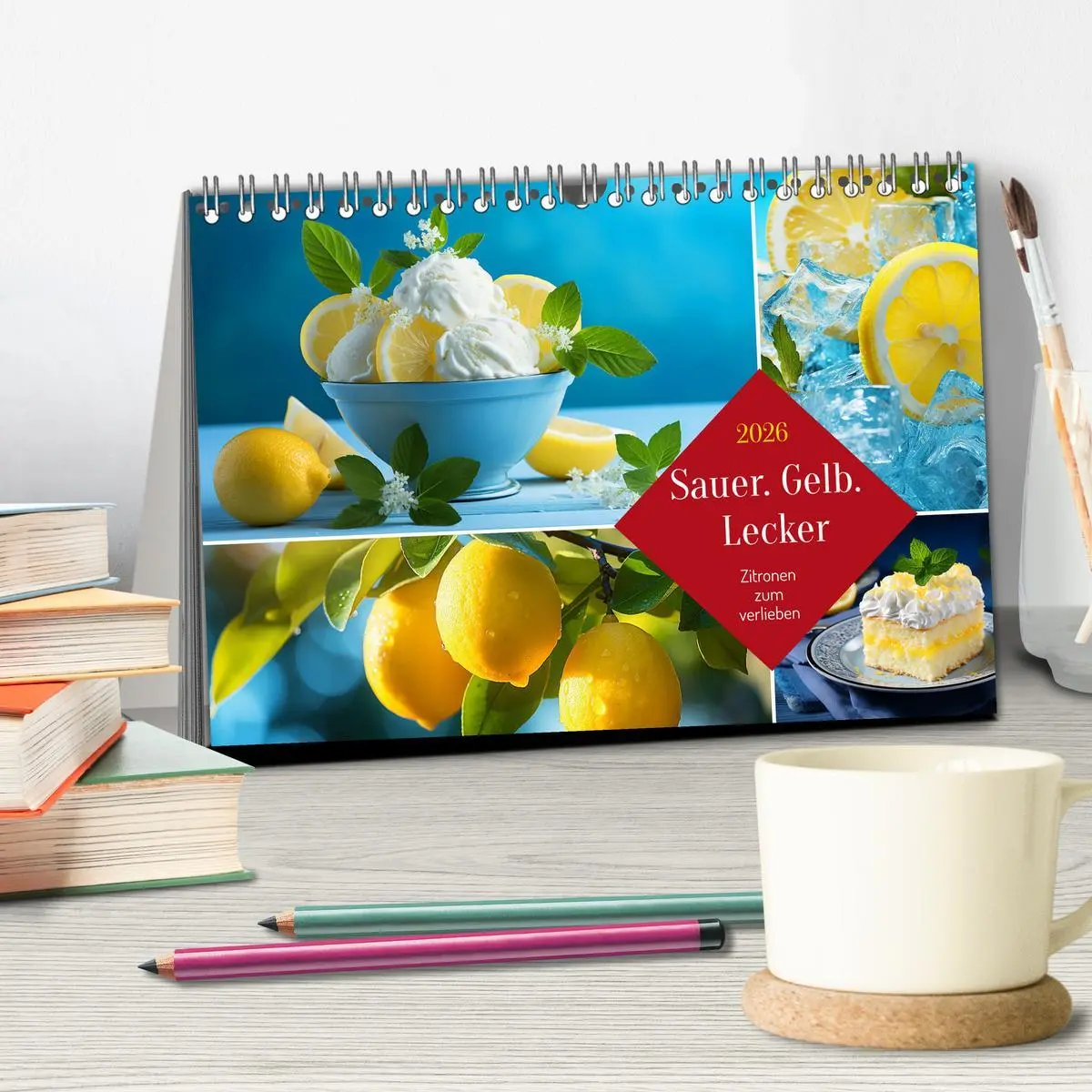 Bild: 9783457501627 | Sauer Gelb Lecker (Tischkalender 2026 DIN A5 quer), CALVENDO...