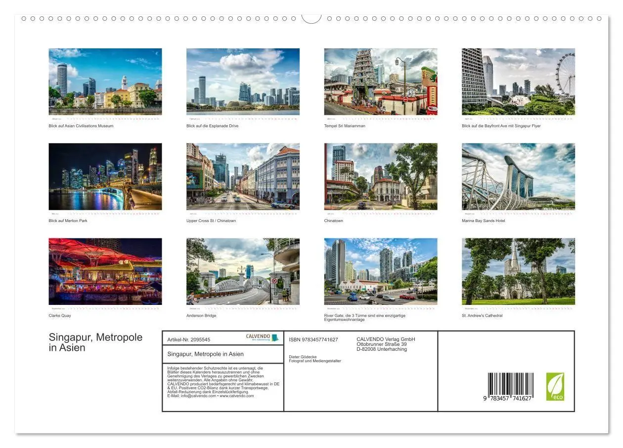Bild: 9783457741627 | Singapur, Metropole in Asien (hochwertiger Premium Wandkalender...