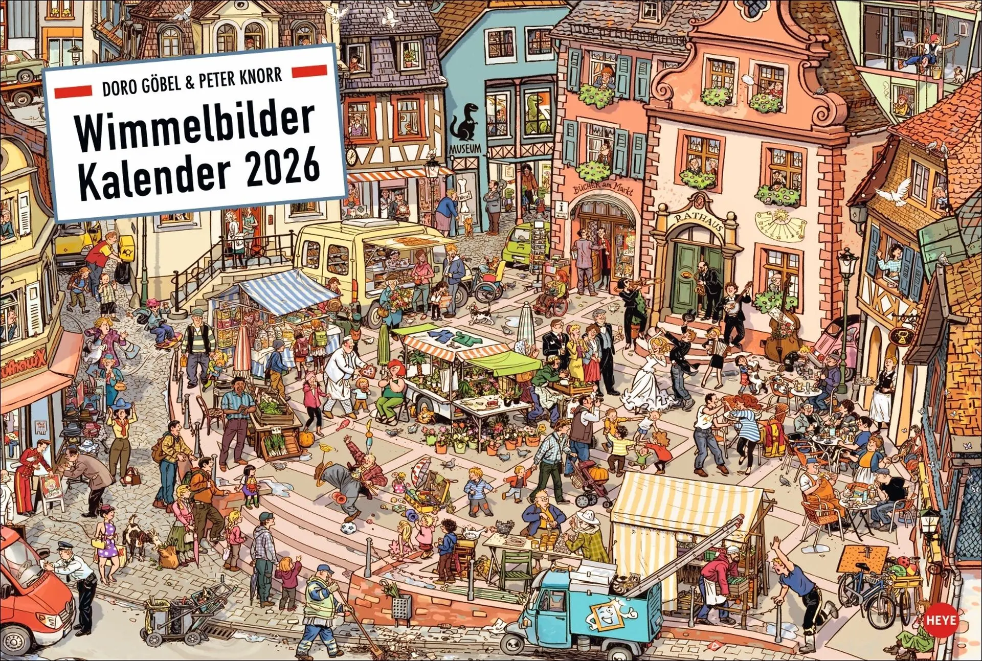 Cover: 9783756411627 | Göbel &amp; Knorr Wimmelbilder Edition Kalender 2026 | Doro Göbel (u. a.)