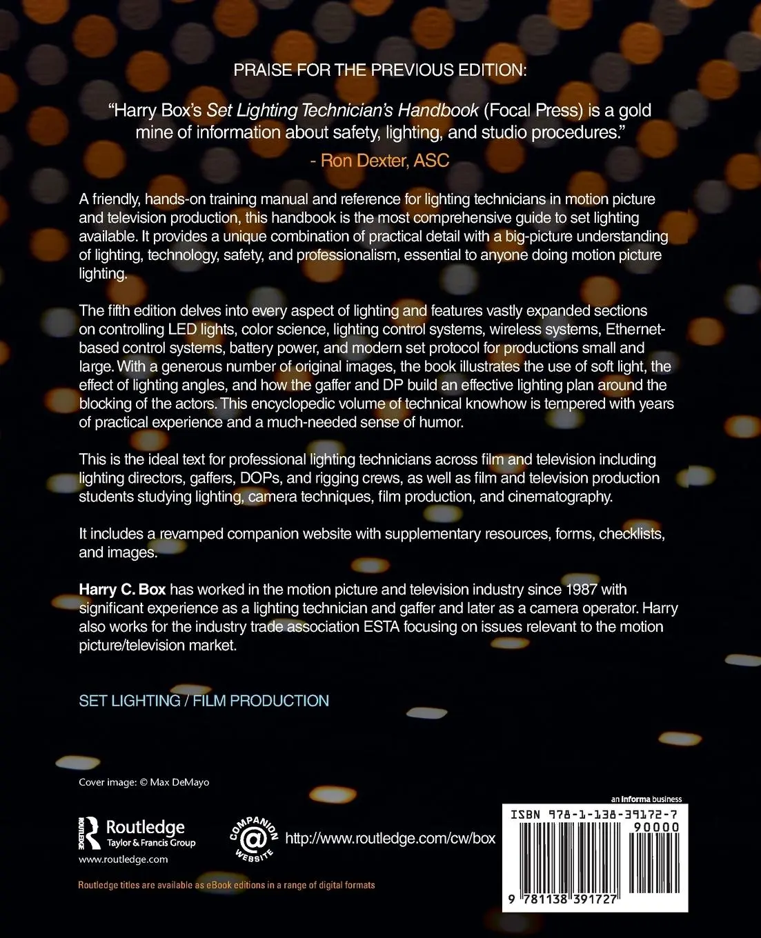 Rückseite: 9781138391727 | Set Lighting Technician's Handbook | Harry C. Box | Taschenbuch | 2020
