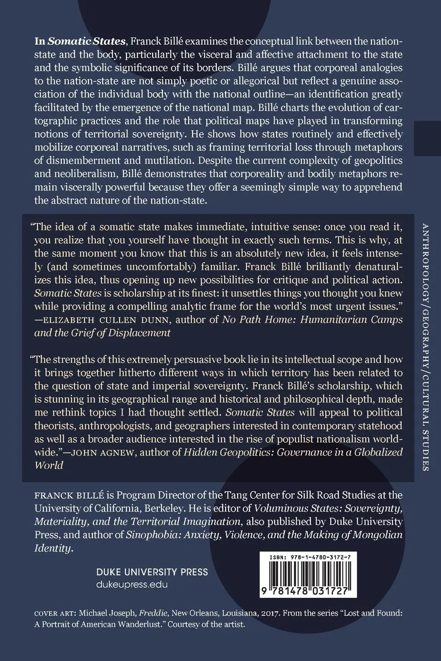 Rückseite: 9781478031727 | Somatic States | On Cartography, Geobodies, Bodily Integrity | Billé