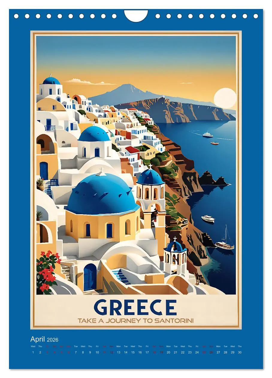 Bild: 9783457281727 | World Travel Posters - Nostalgic Trip Around the Globe (Wall...