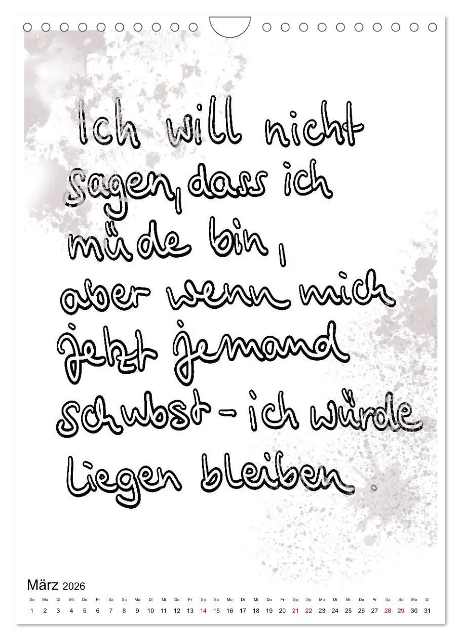 Bild: 9783516371727 | Angesagtes-Sprüche für alle Lebenslagen (Wandkalender 2026 DIN A4...
