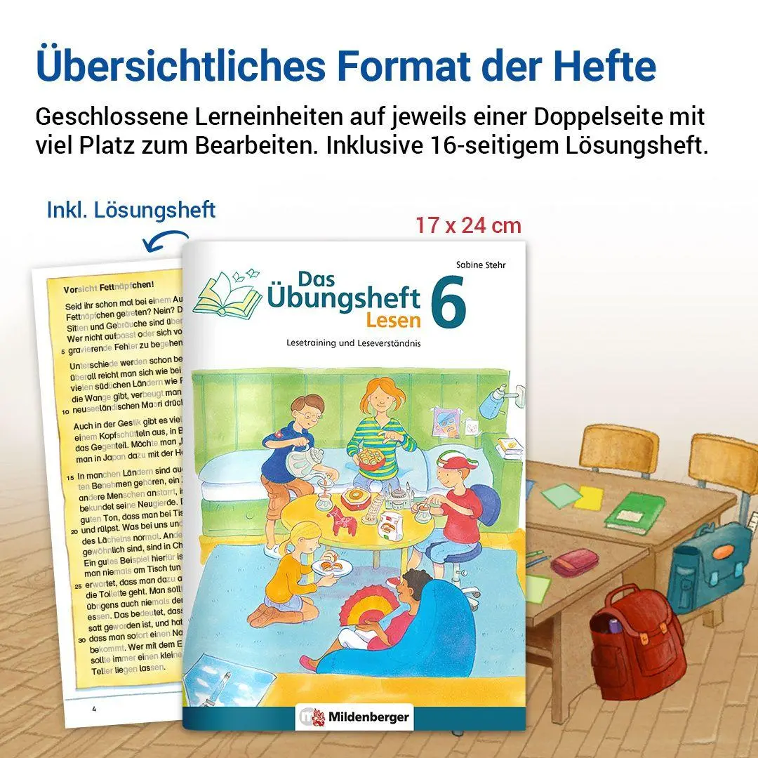 Bild: 9783619641727 | Das Übungsheft Lesen 6 | Sabine Stehr | Broschüre | 64 S. | Deutsch