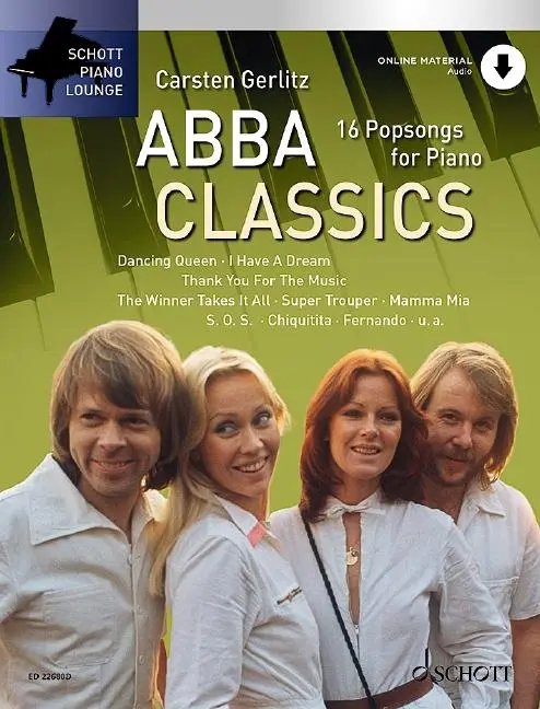 Cover: 9790001211727 | ABBA Classics | 16 Popsongs for Piano. Klavier. | Broschüre | Deutsch