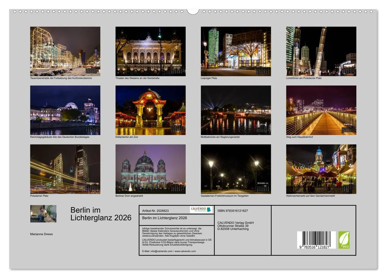 Bild: 9783516121827 | Berlin im Lichterglanz 2026 (hochwertiger Premium Wandkalender 2026...