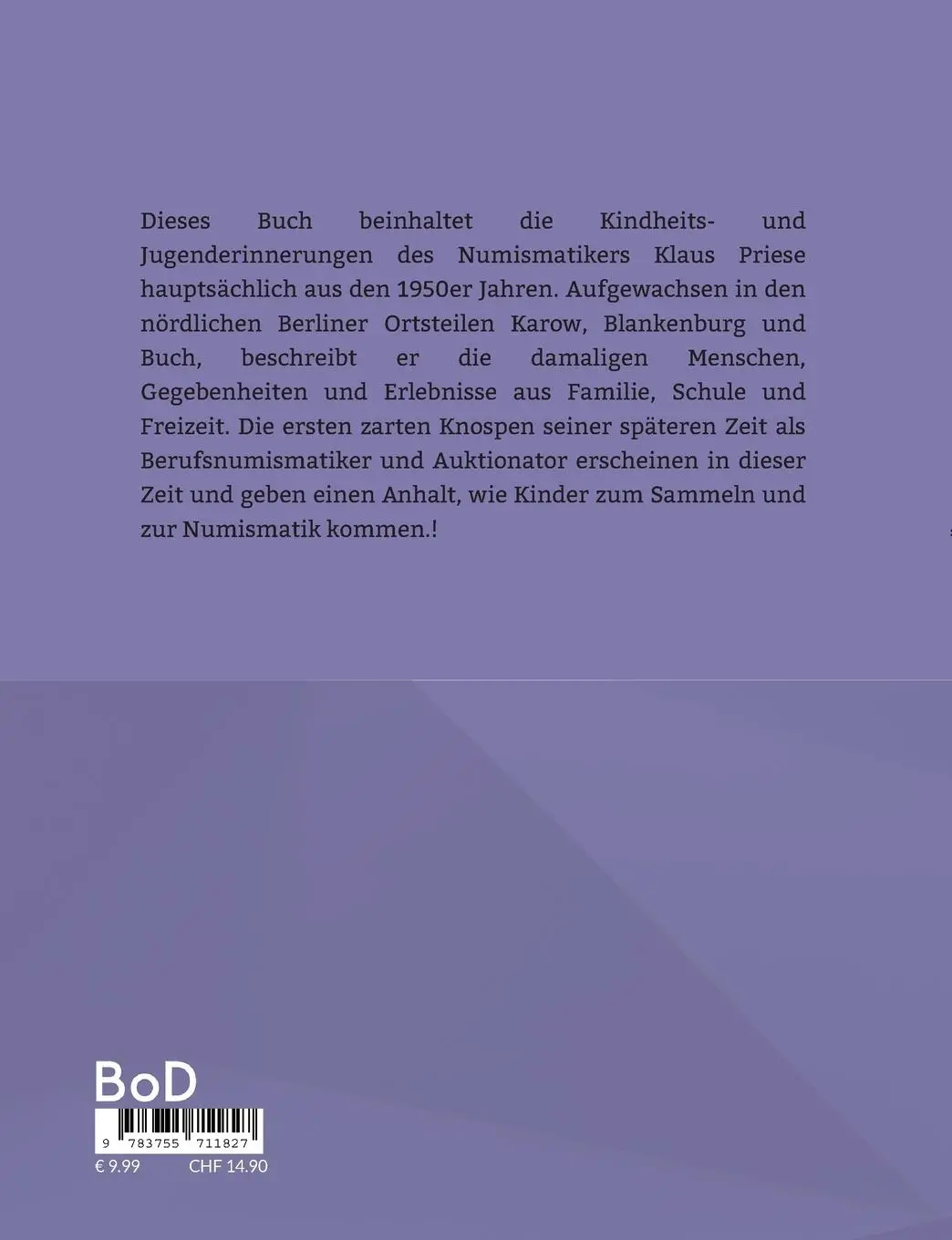 Rückseite: 9783755711827 | Karow-Süd in den 1950er Jahren | - Geschichte einer Kindheit - | Buch