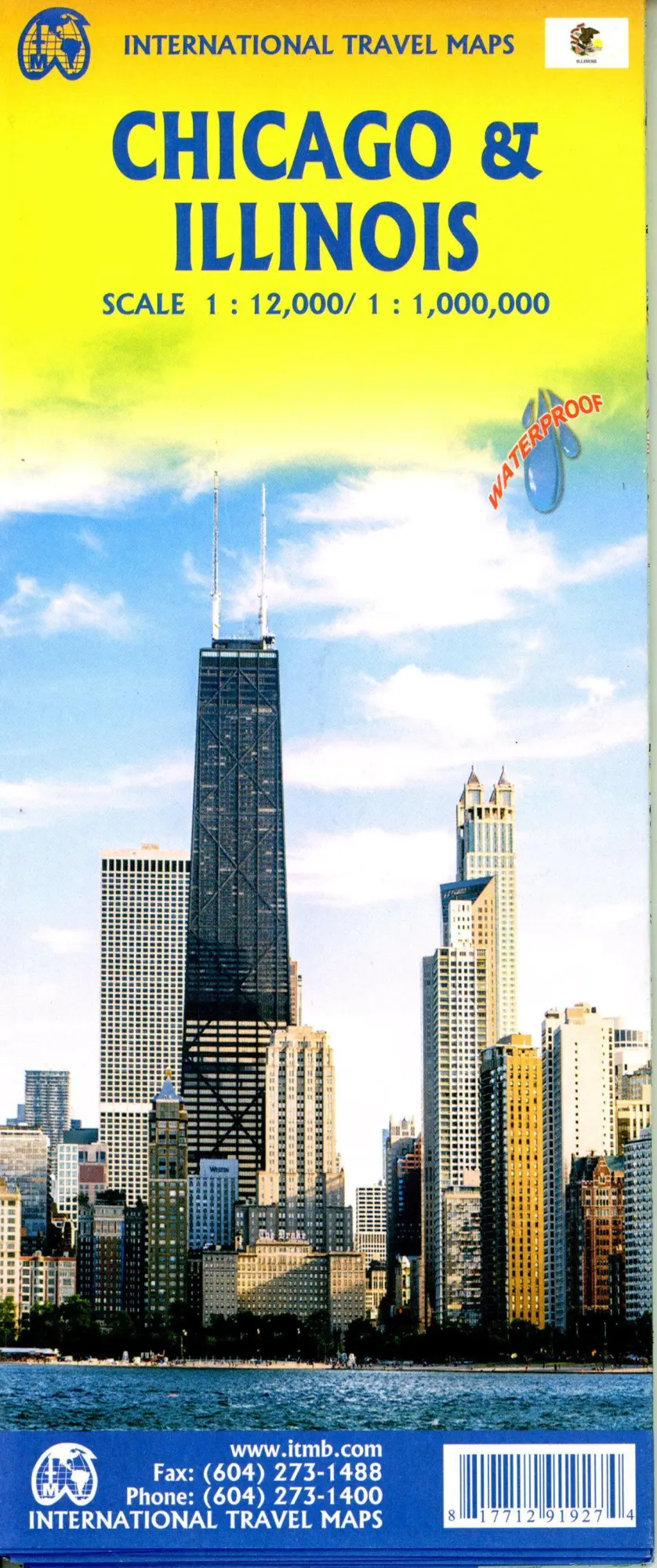 Cover: 9781771291927 | Chicago &amp; Illinois | ITM Map 1:12000 | (Land-)Karte | ITM Map | 2025