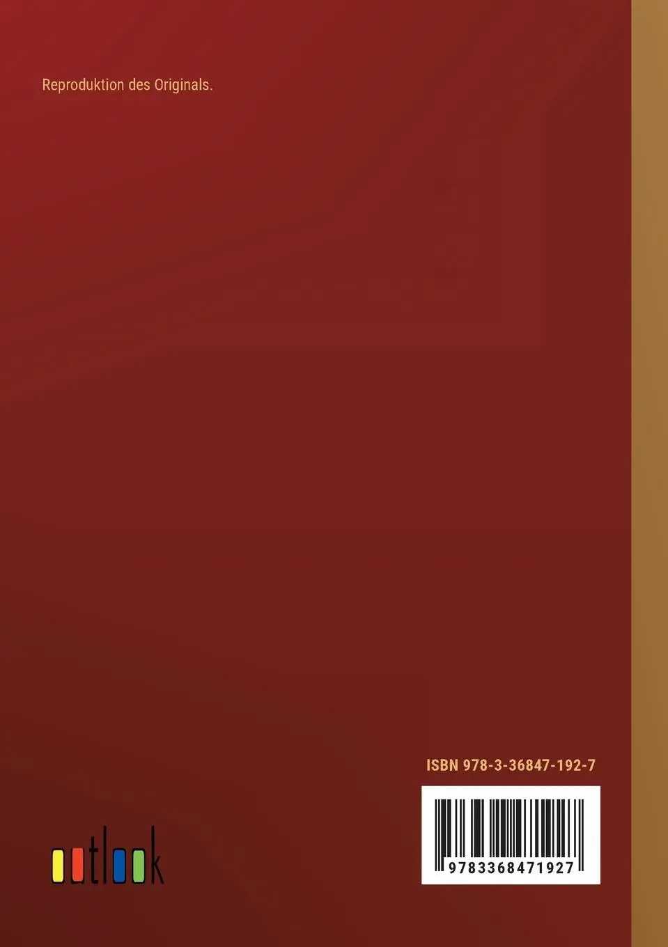 Rückseite: 9783368471927 | Der Werwolf | in Großdruckschrift | Willibald Alexis | Taschenbuch