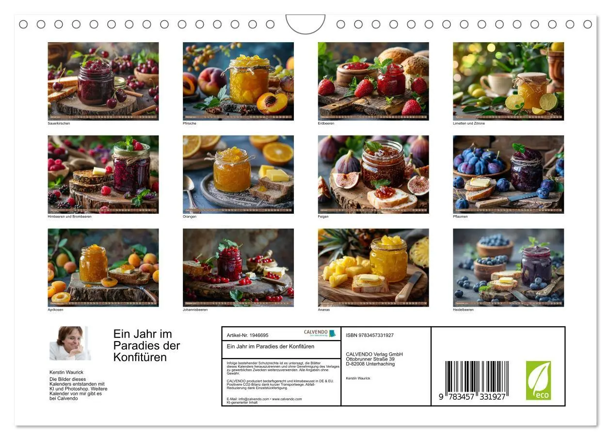 Bild: 9783457331927 | Ein Jahr im Paradies der Konfitüren (Wandkalender 2026 DIN A4...