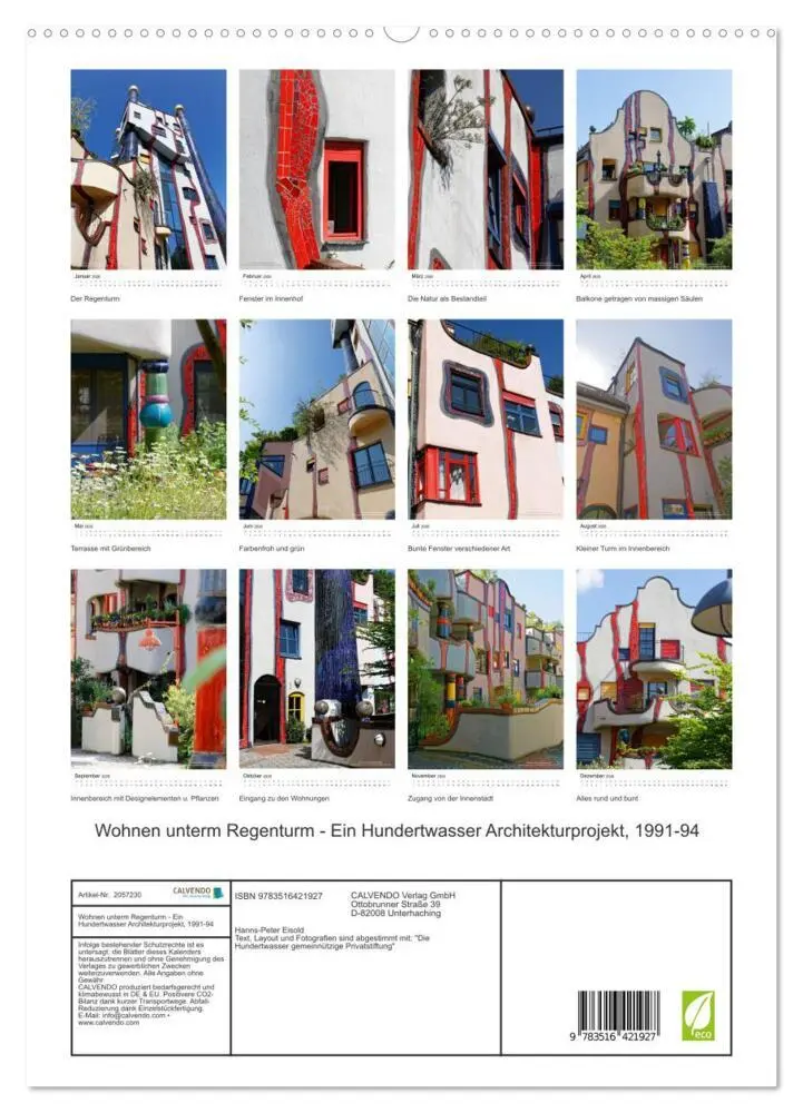 Bild: 9783516421927 | Wohnen unterm Regenturm - Ein Hundertwasser Architekturprojekt,...