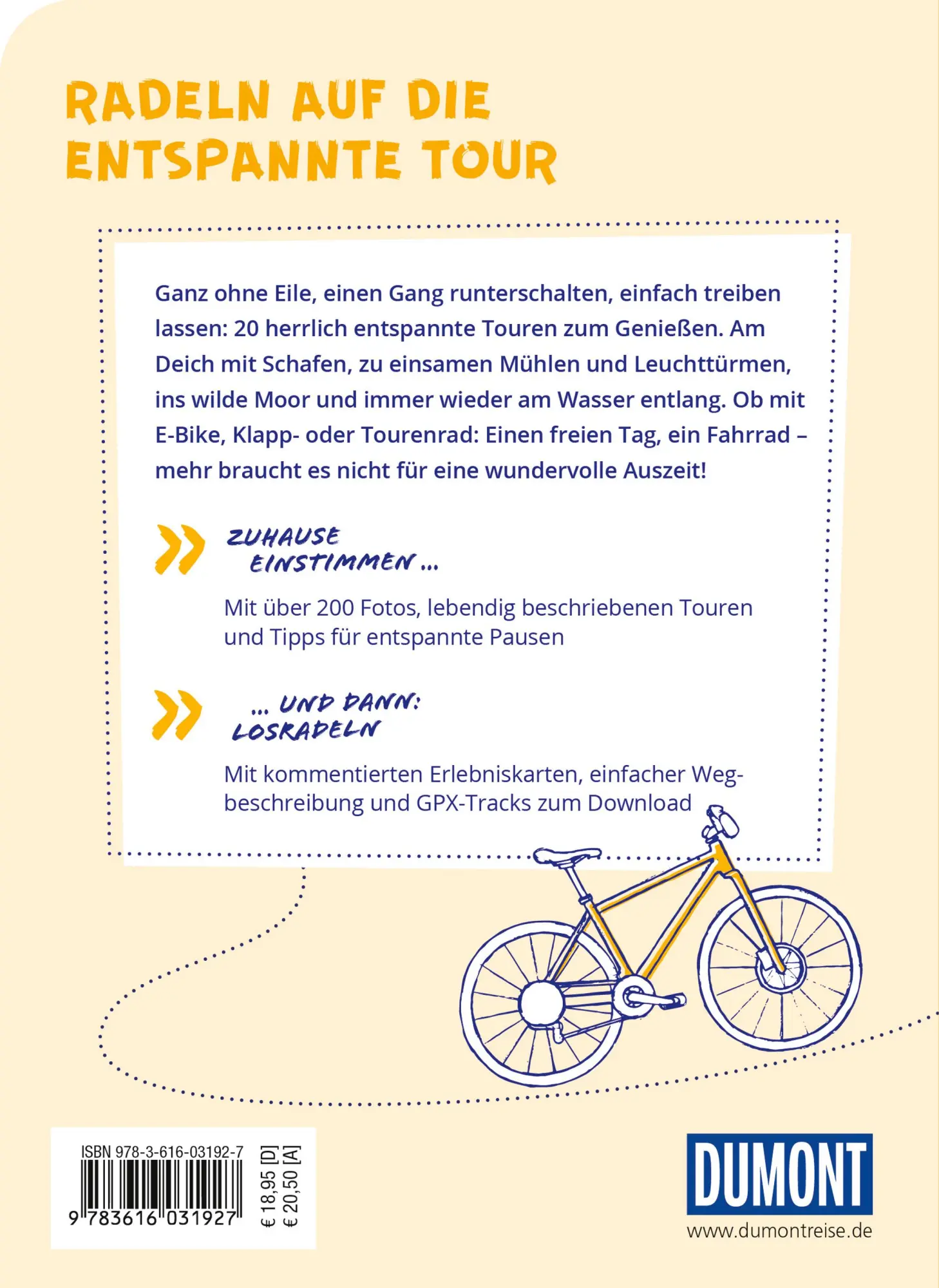 Rückseite: 9783616031927 | DUMONT Radelzeit in Ostfriesland | Maria Berentzen | Taschenbuch