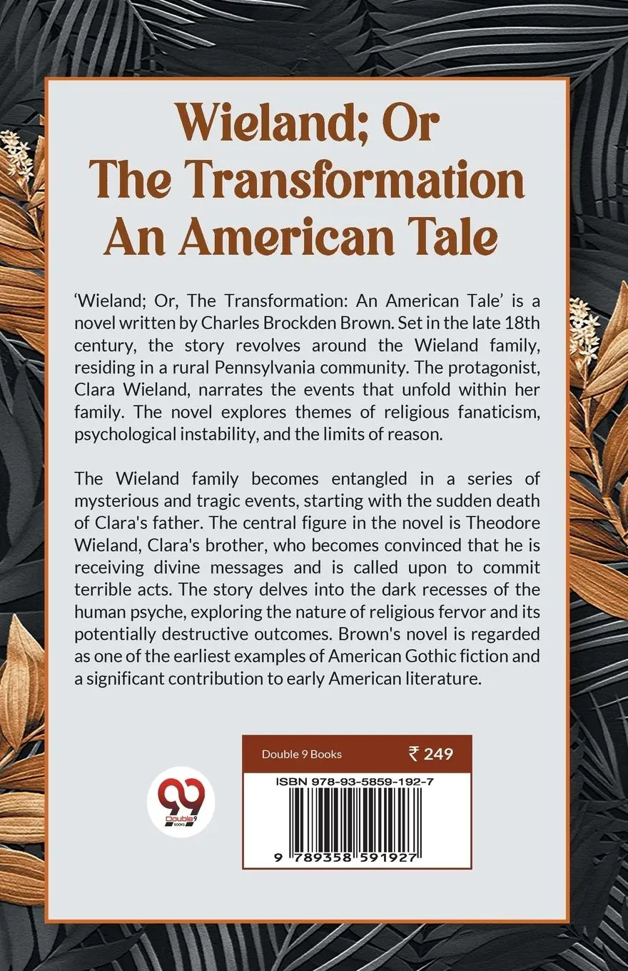 Rückseite: 9789358591927 | Wieland; Or The Transformation An American Tale | Brown | Taschenbuch