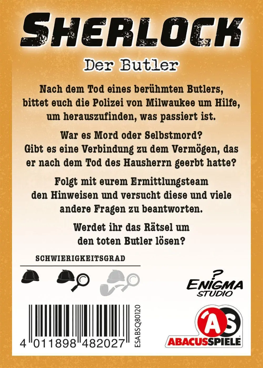 Bild: 4011898482027 | Sherlock - Der Butler | Eugeni Castaño (u. a.) | Spiel | Brettspiel