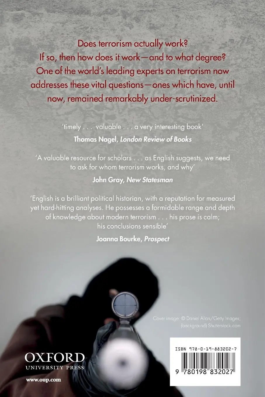 Rückseite: 9780198832027 | Does Terrorism Work? | A History | Richard English | Taschenbuch