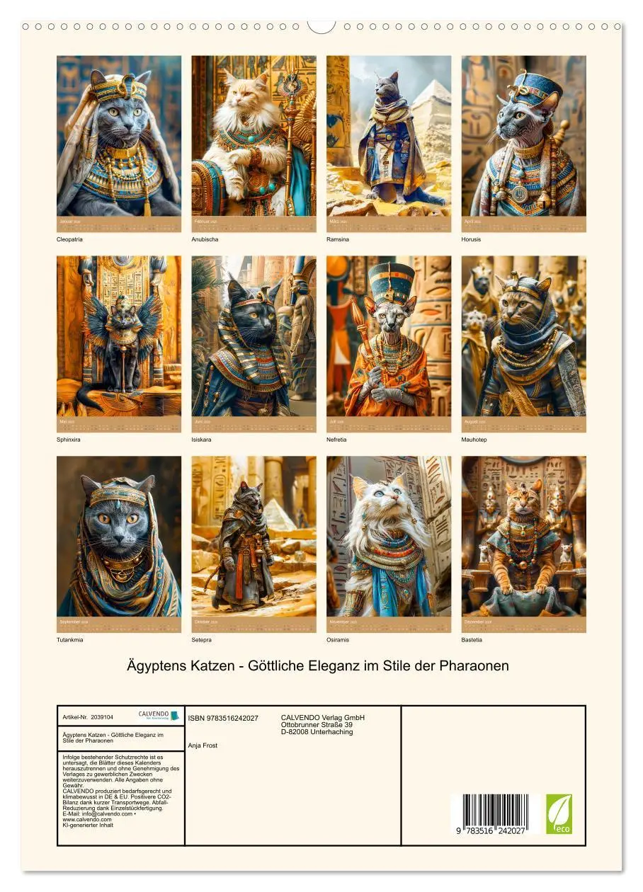 Bild: 9783516242027 | Ägyptens Katzen - Göttliche Eleganz im Stile der Pharaonen...