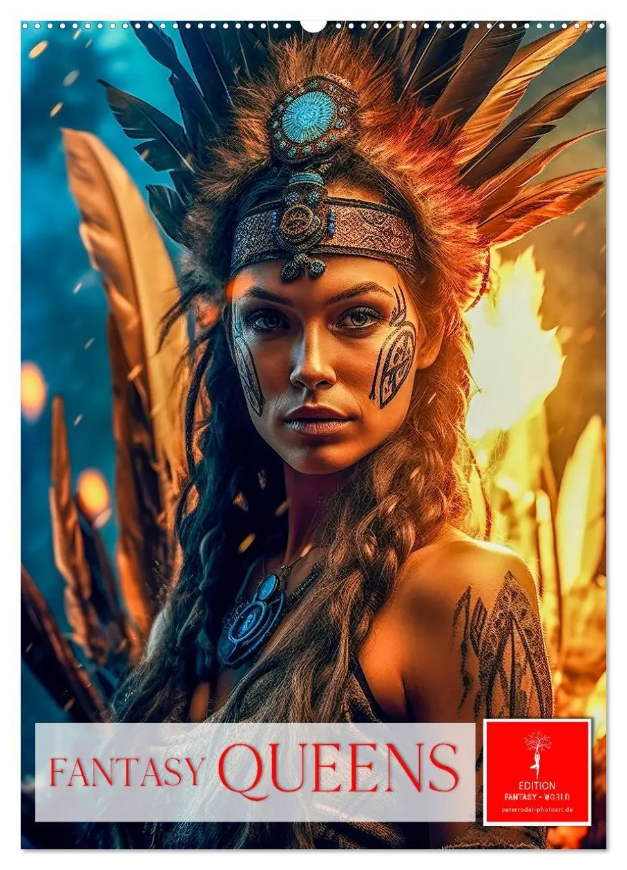 Cover: 9783516312027 | Fantasy Queens (Wandkalender 2026 DIN A2 hoch), CALVENDO...