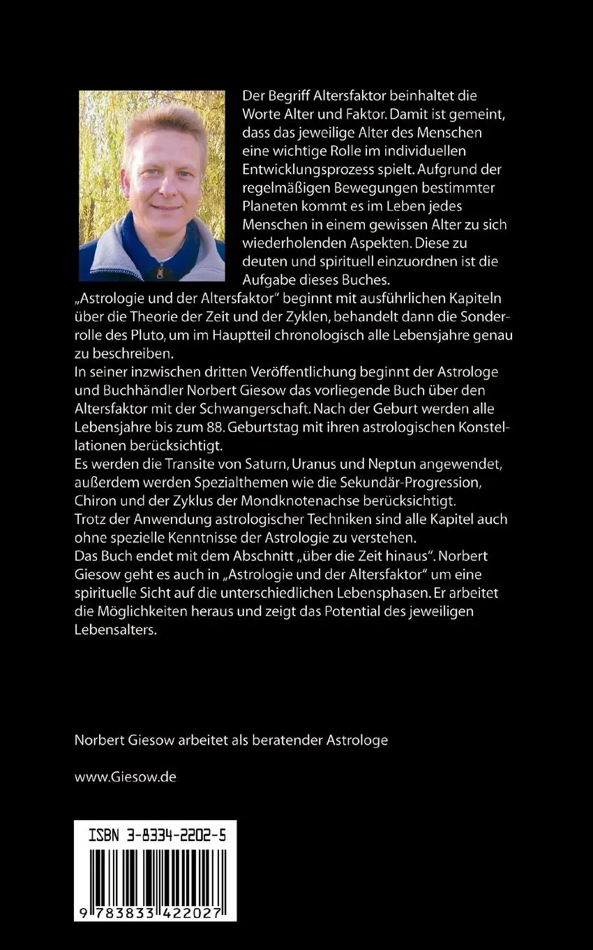 Rückseite: 9783833422027 | Astrologie und der Altersfaktor | Norbert Giesow | Taschenbuch | 2004