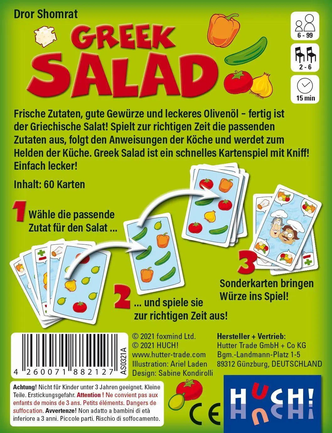 Bild: 4260071882127 | Greek Salad | Dror Shomrat | Spiel | 882127 | Deutsch | 2021 | HUCH!