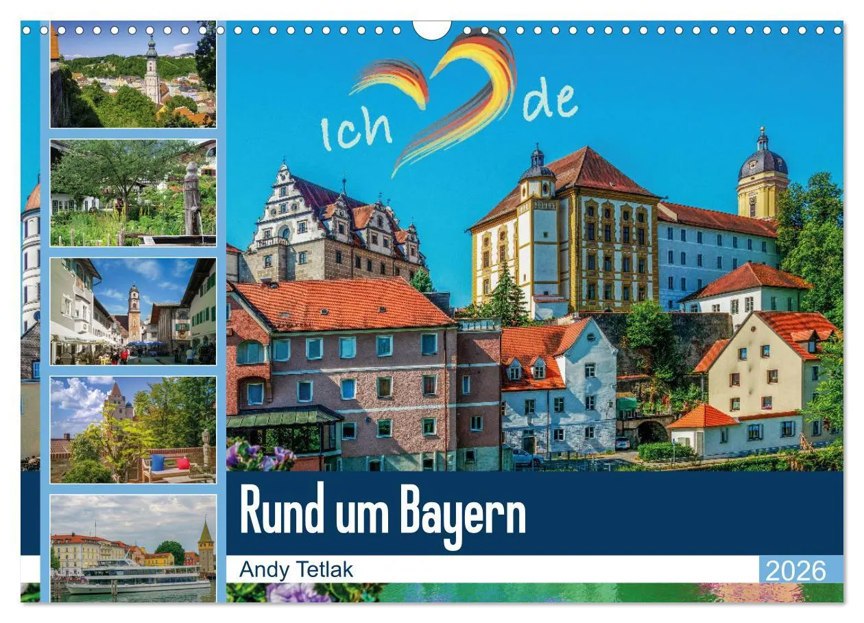 Cover: 9783457762127 | Rund um Bayern (Wandkalender 2026 DIN A3 quer), CALVENDO...
