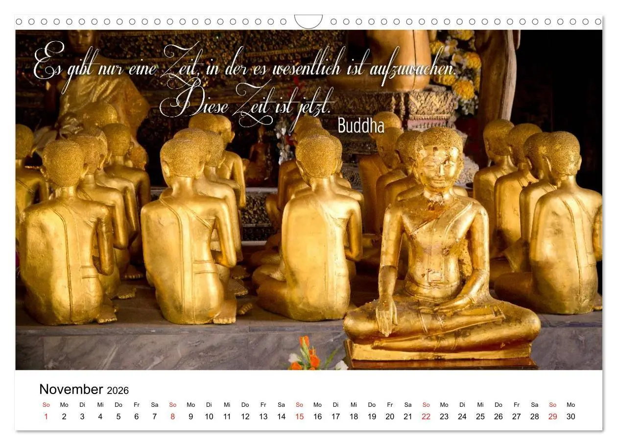 Bild: 9783516232127 | Buddhistische Weisheiten (Wandkalender 2026 DIN A3 quer), CALVENDO...
