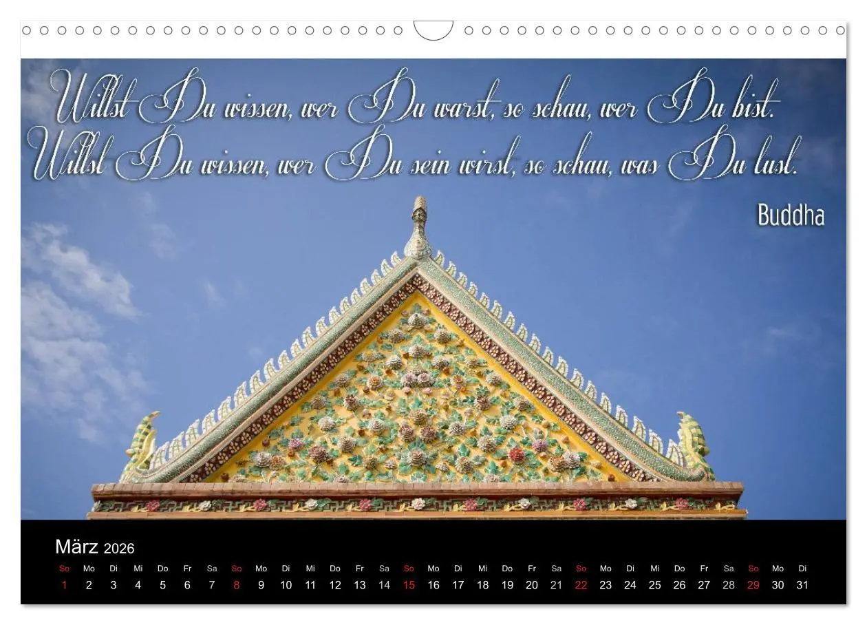 Bild: 9783516232127 | Buddhistische Weisheiten (Wandkalender 2026 DIN A3 quer), CALVENDO...