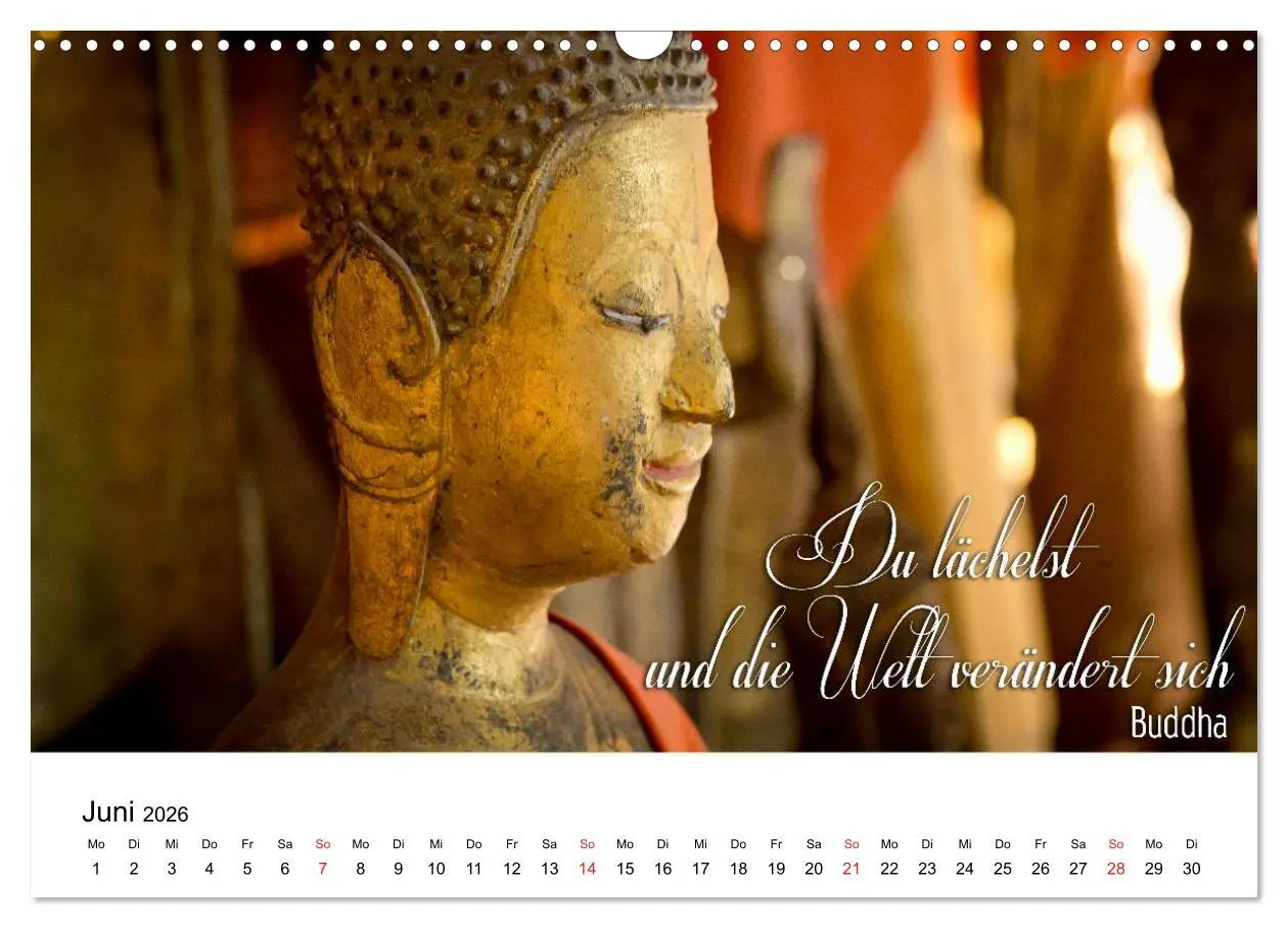 Bild: 9783516232127 | Buddhistische Weisheiten (Wandkalender 2026 DIN A3 quer), CALVENDO...