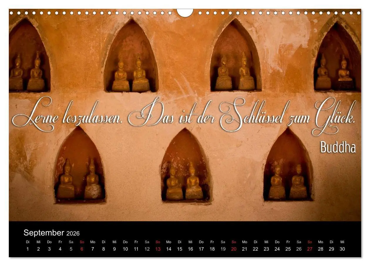 Bild: 9783516232127 | Buddhistische Weisheiten (Wandkalender 2026 DIN A3 quer), CALVENDO...