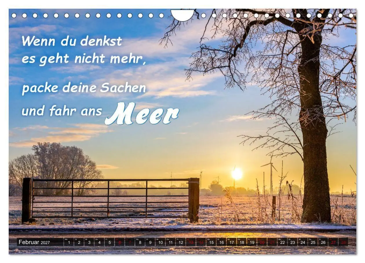 Bild: 9783569492127 | Sehnsucht zum Meer (Wandkalender 2027 DIN A4 quer), CALVENDO...