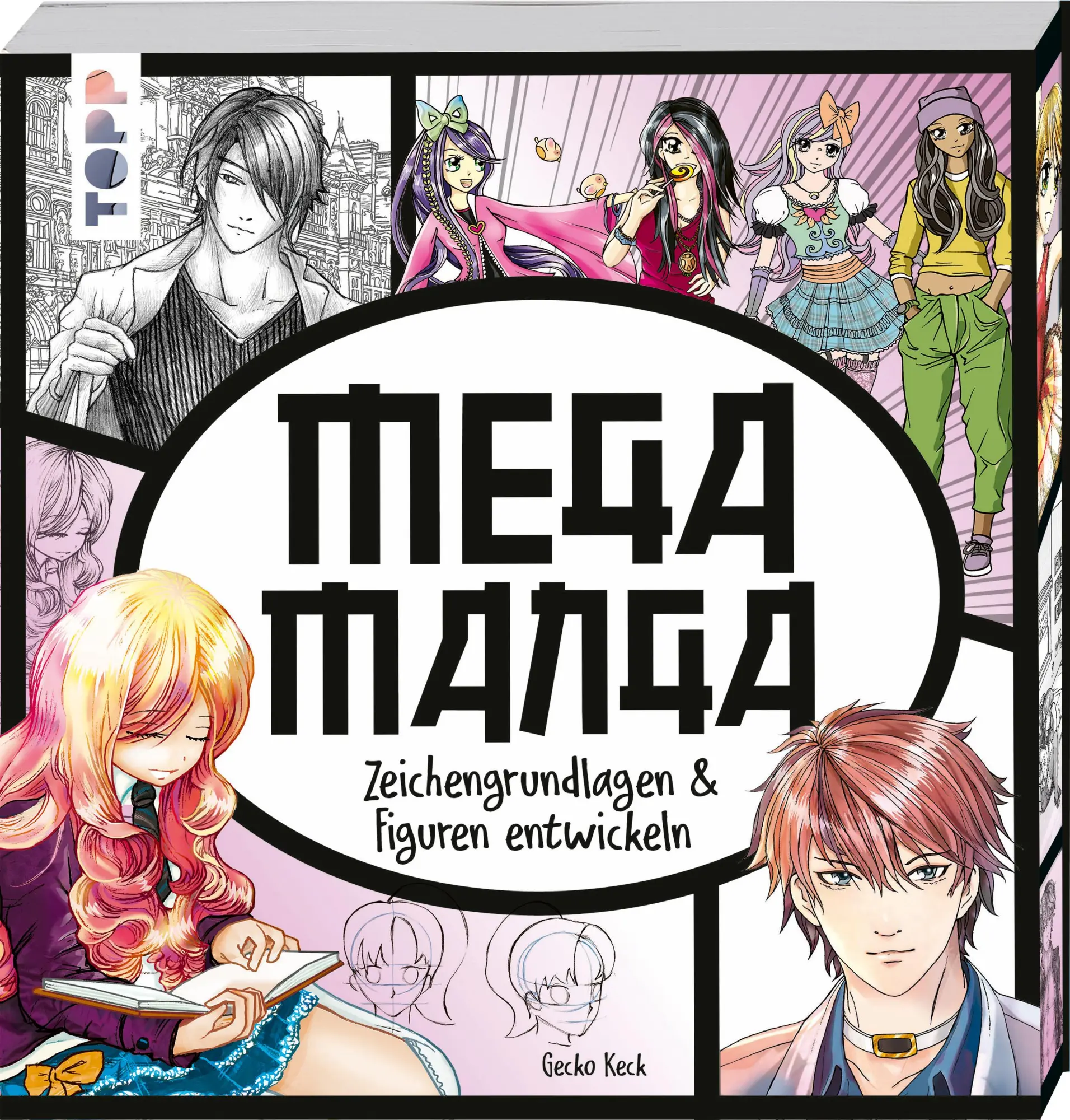 Cover: 9783735882127 | Mega Manga | Zeichengrundlagen &amp; Figuren entwickeln | Gecko Keck