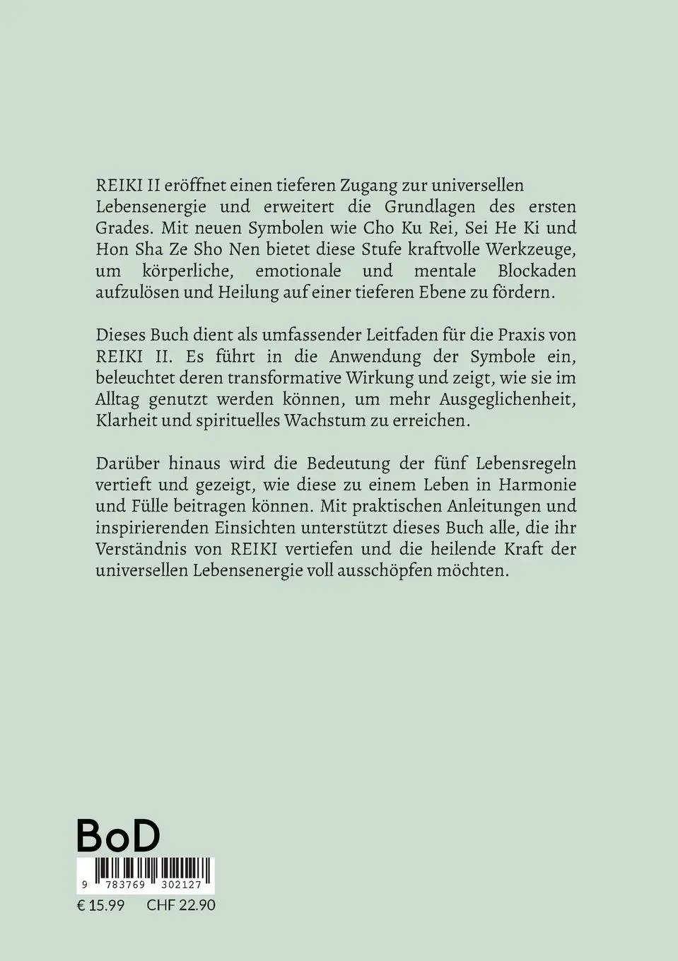 Rückseite: 9783769302127 | Reiki II | Seminare 2 | Olaf Reinke | Taschenbuch | REIKI - Seminare