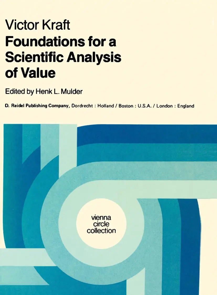 Cover: 9789027712127 | Foundations for a Scientific Analysis of Value | V. Kraft | Buch