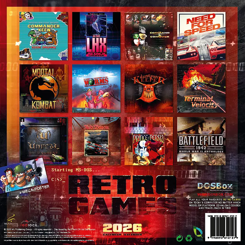 Bild: 9798893612127 | Retro Games 2026 | Der Gaming Kalender | Kalender | 28 S. | Deutsch