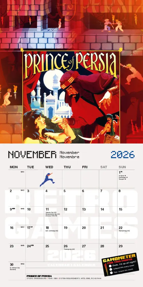 Bild: 9798893612127 | Retro Games 2026 | Der Gaming Kalender | Kalender | 28 S. | Deutsch