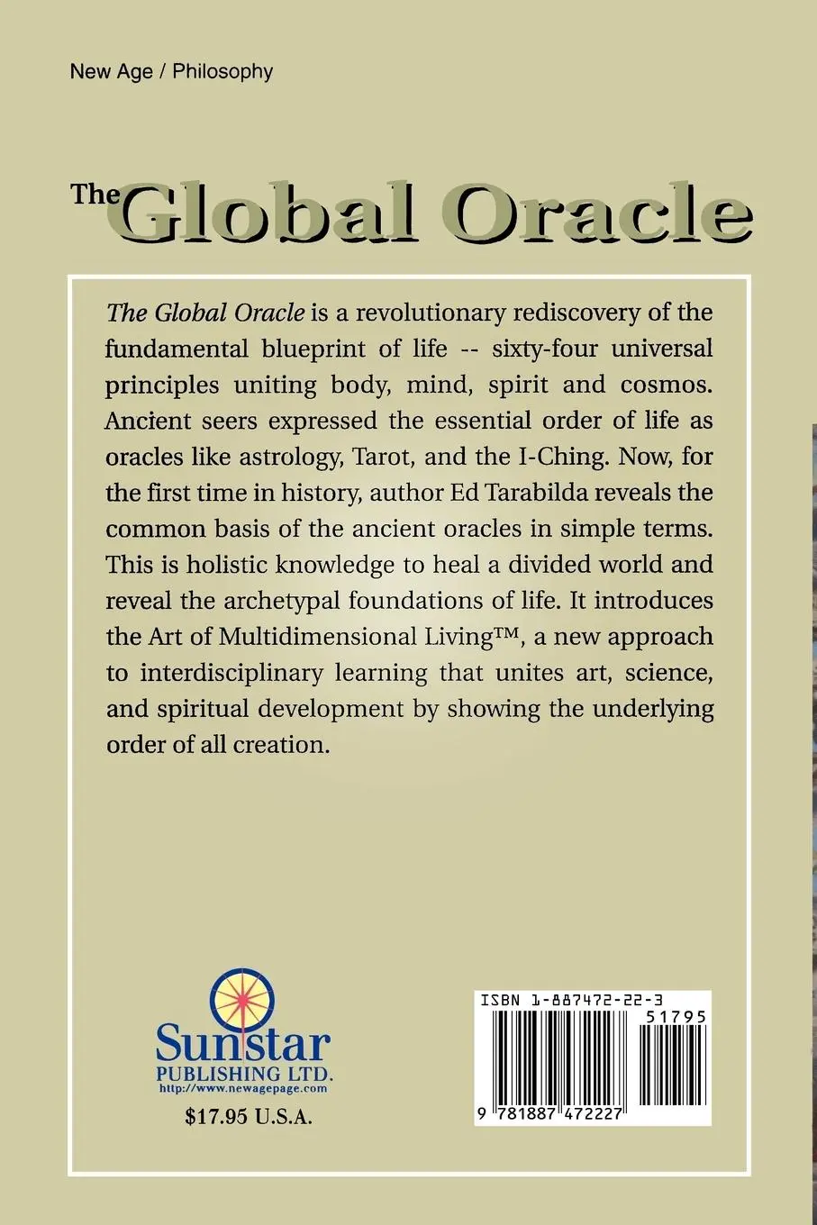 Rückseite: 9781887472227 | The Global Oracle | Edward Tarabilda (u. a.) | Taschenbuch | Englisch