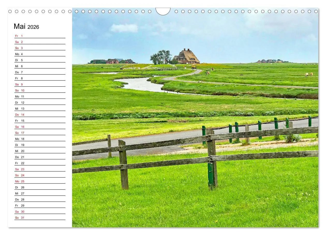 Bild: 9783457682227 | Hallig Hooge - Romantik Pur (Wandkalender 2026 DIN A3 quer),...
