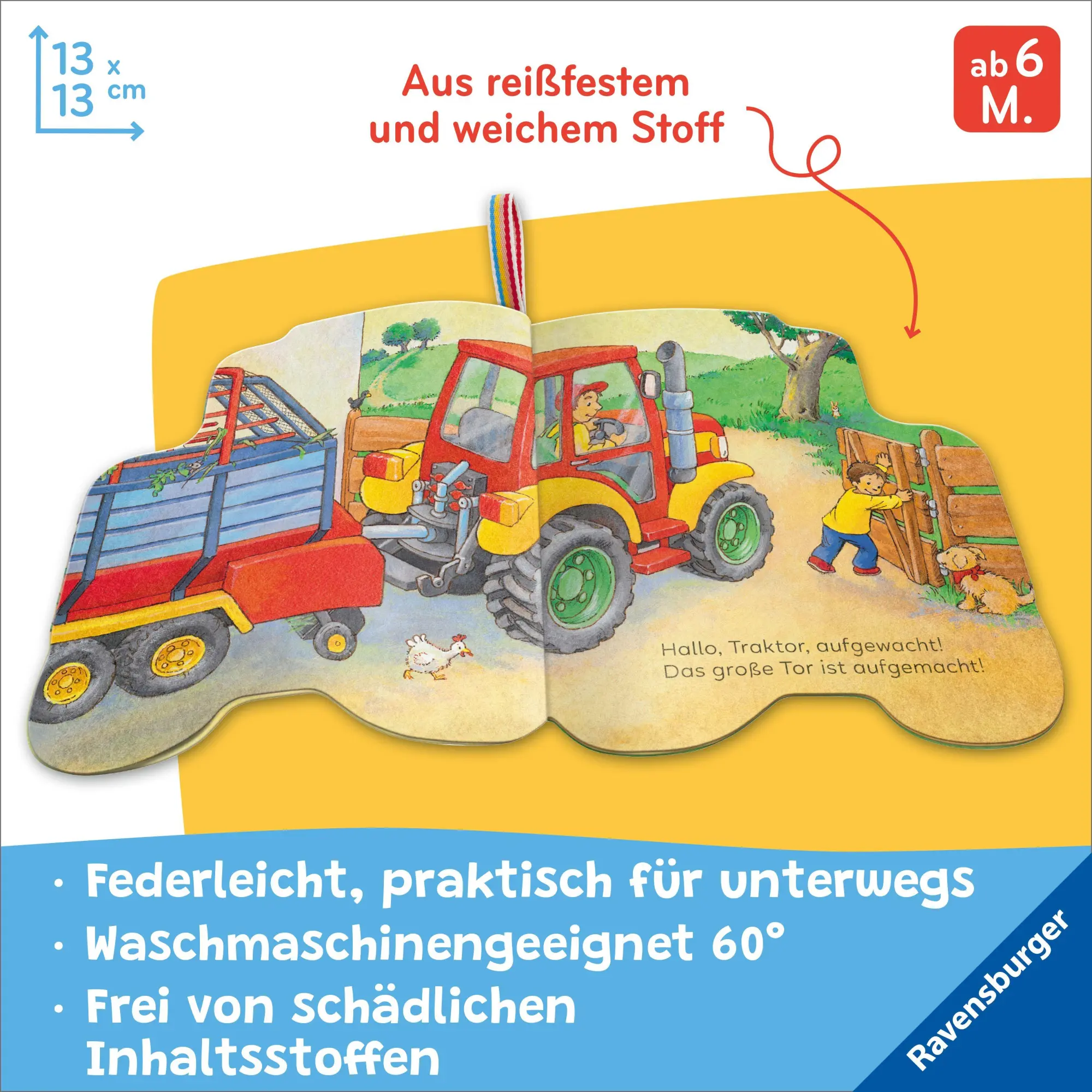 Bild: 9783473422227 | Mein Knuddel-Knautsch-Buch: Mein Traktor | Sabine Cuno | Buch | 10 S.